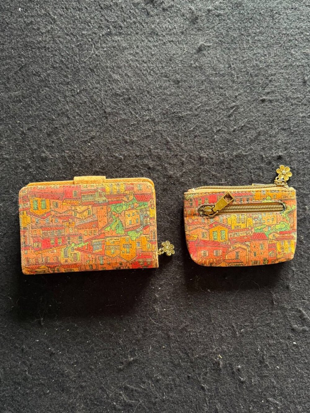 2 – Cork ‘Mediterranean’ Print Wallets - Picture 2 of 11